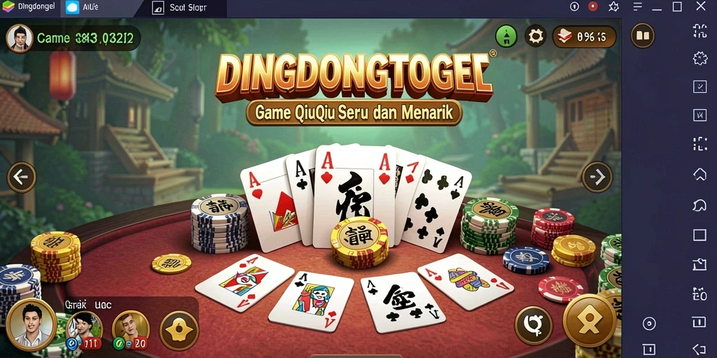 Gambaran gameplay seru DINGDONGTOGEL dalam permainan QiuQiu.