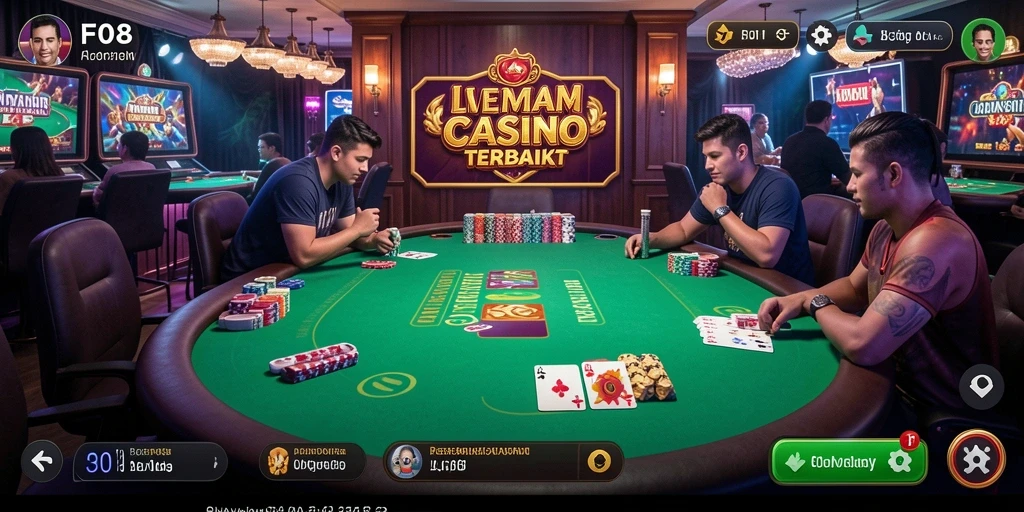Tampilan menarik saat bermain Live Casino di F08.