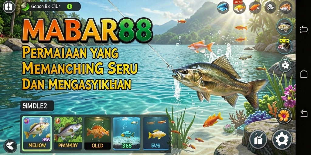 Screenshot MABAR88 menampilkan gameplay memancing yang seru dan menantang.