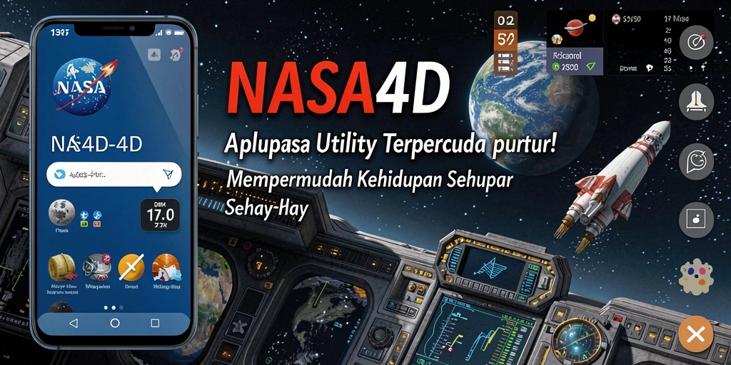 Tampilan antarmuka pengguna aplikasi NASA4D yang intuitif dan menarik.