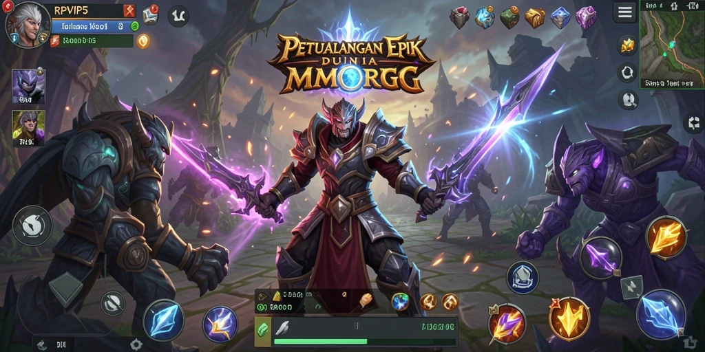 Tampilan gameplay menarik dari RPVIP5 dalam dunia MMORPG.