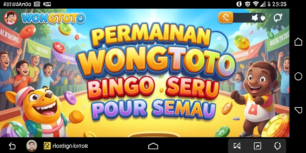 Tampilan permainan Bingo yang seru di WONGTOTO.