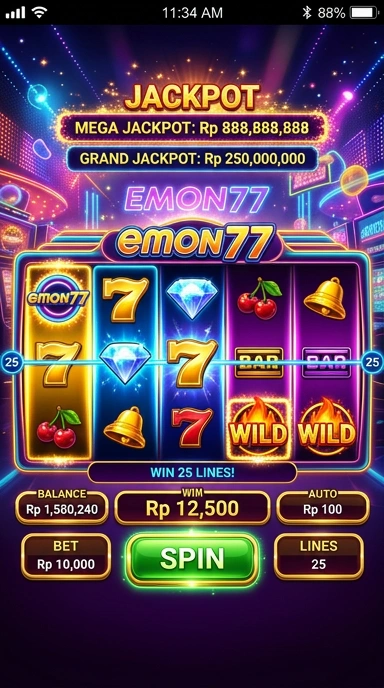 Proses unduh aplikasi di emon77 yang cepat dan efisien.